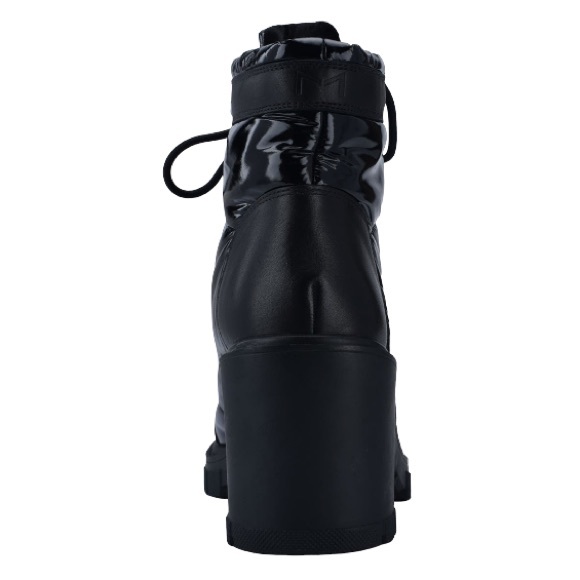 MARC FISHER LTD Vaina Lace-Up Chunky Block Heel Bootie, Black Fabric, Size 8M - Picture 7 of 7